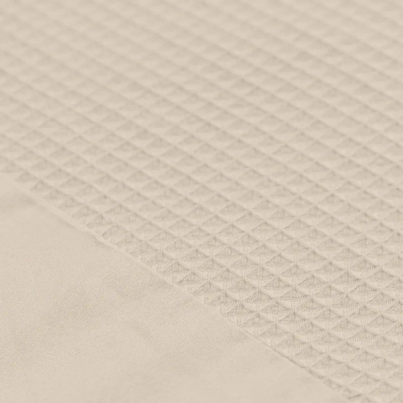 Kussenslopen | Wafel | Sand | Set van 2