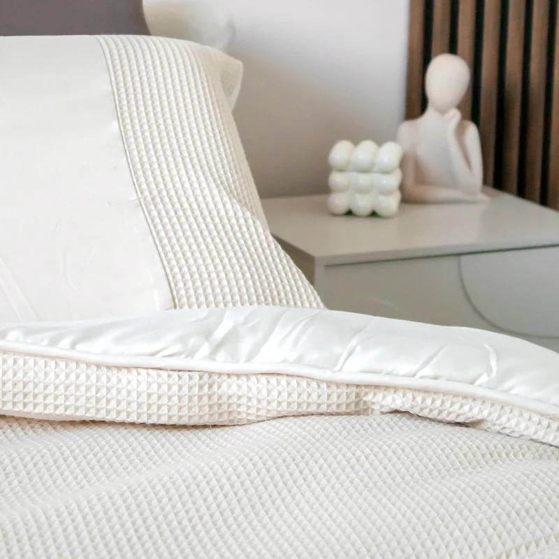 Wasbaar All Season Dekbed | Wafel | Sand