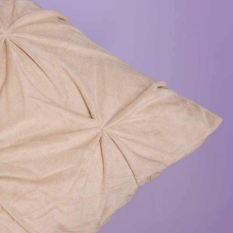 Kussenslopen | Grand Fold | Velvet Light Taupe | Set van 2