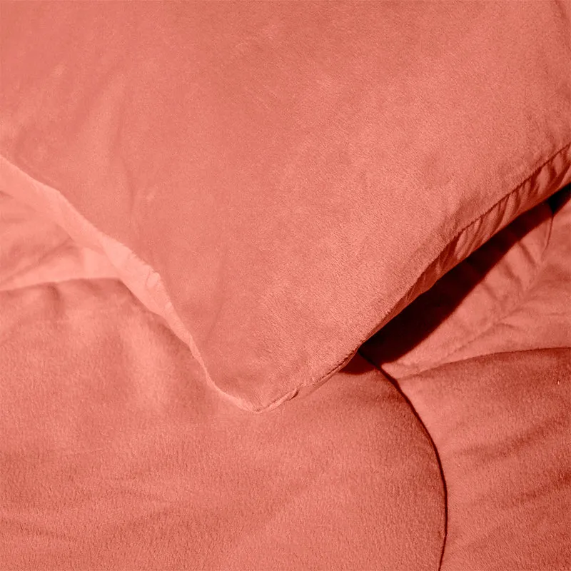 Kussenslopen | Teddy Velvet | Old Pink | Set van 2
