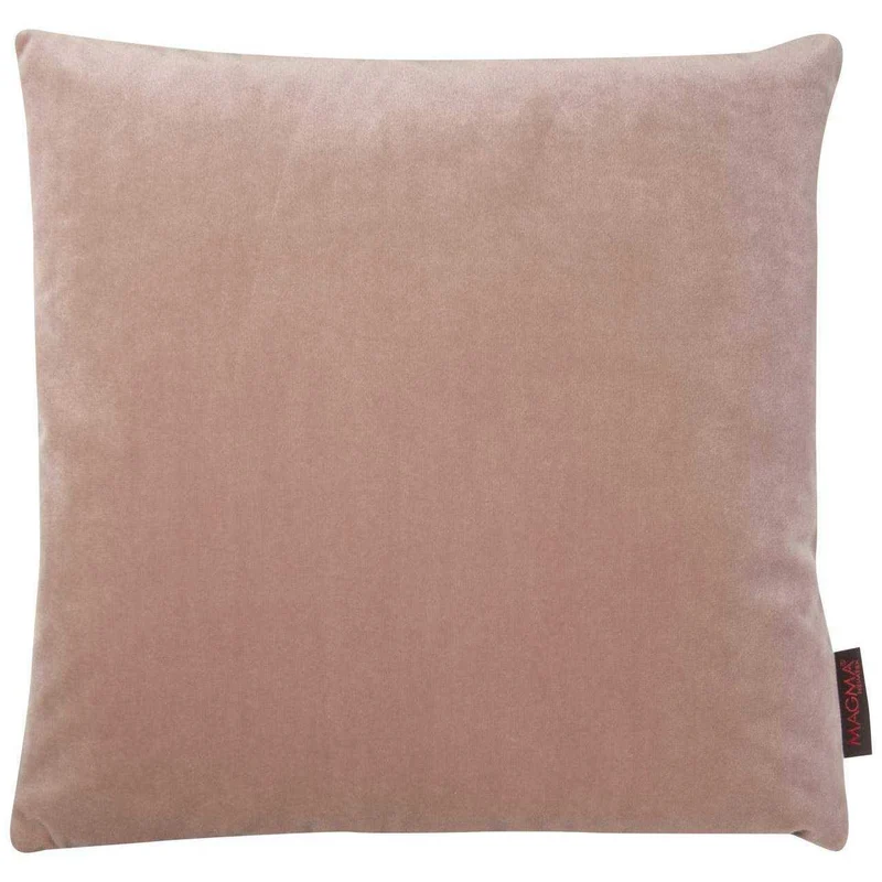 Magma Kissen mit Füllung 40x40 cm Uni Einfarbig Samt