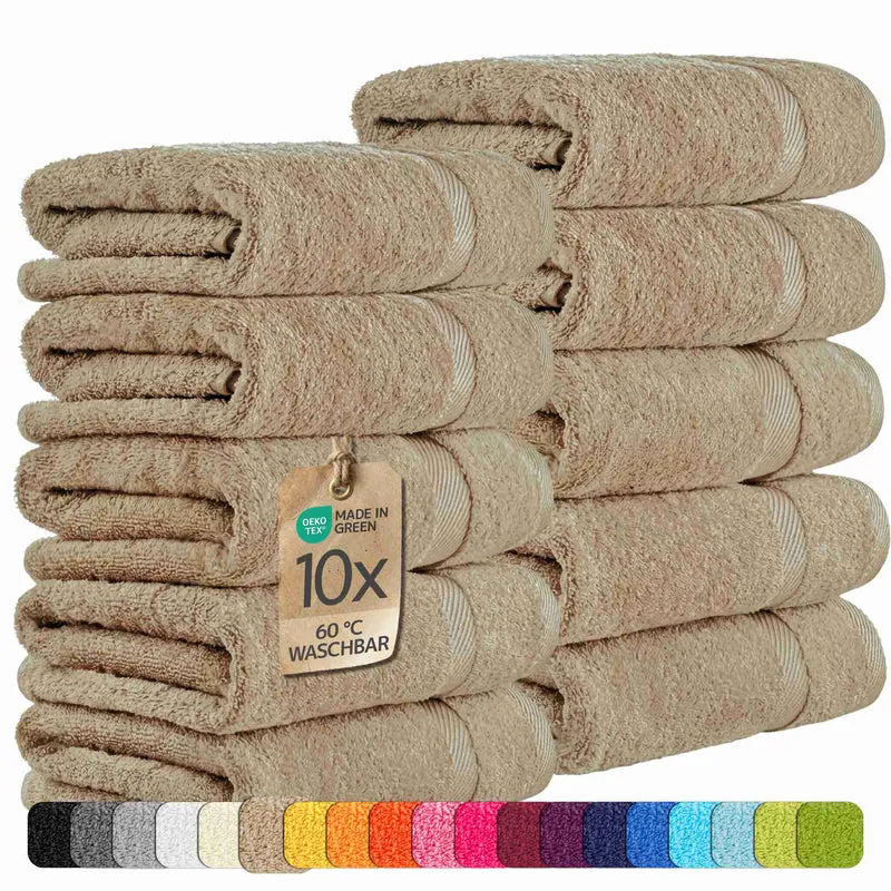 etérea 10er Pack Handtücher Carli Handtuch Bulkset