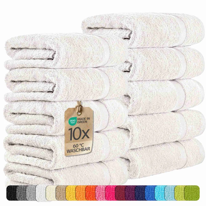 etérea 10er Pack Handtücher Carli Handtuch Bulkset