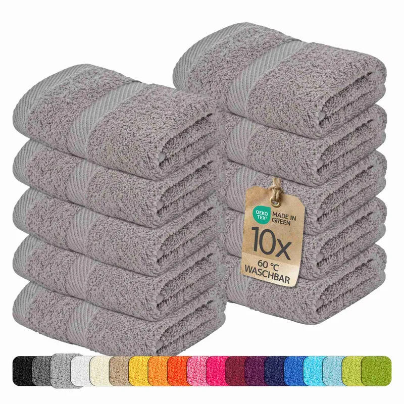 etérea 10er Pack Handtücher Carli Handtuch Bulkset