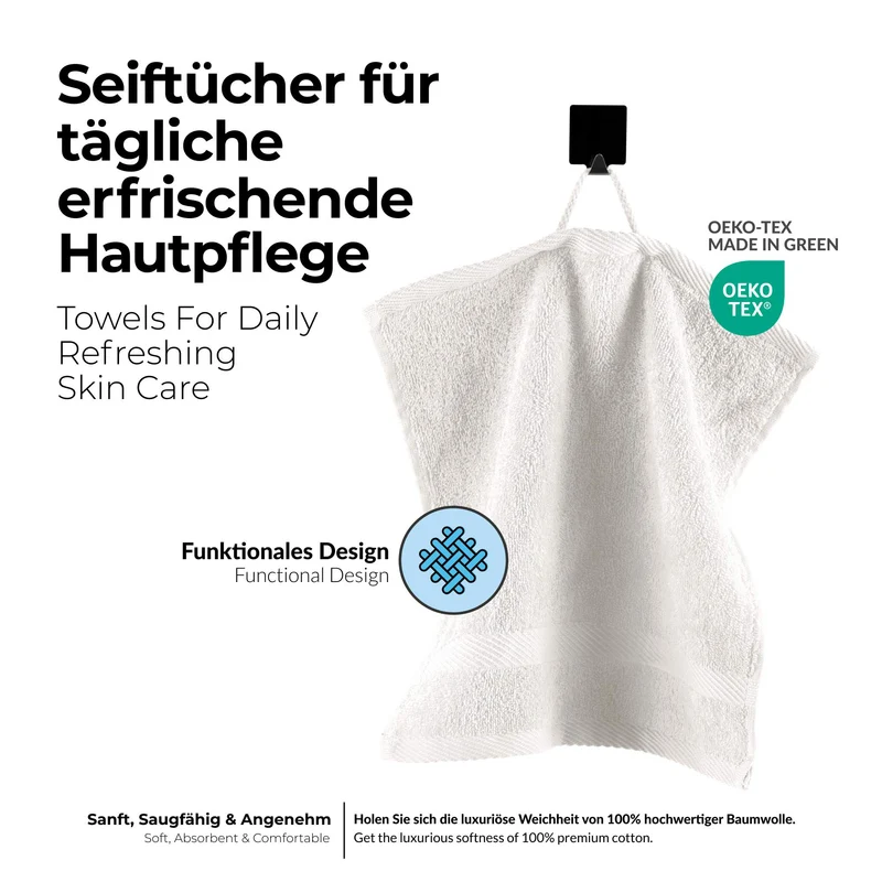 etérea 10er Pack Handtücher Carli Handtuch Bulkset