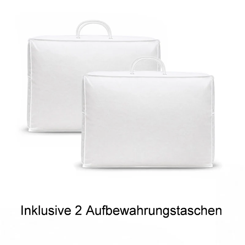 Daunendecke 135 x 200 cm 2er-Set extra warm