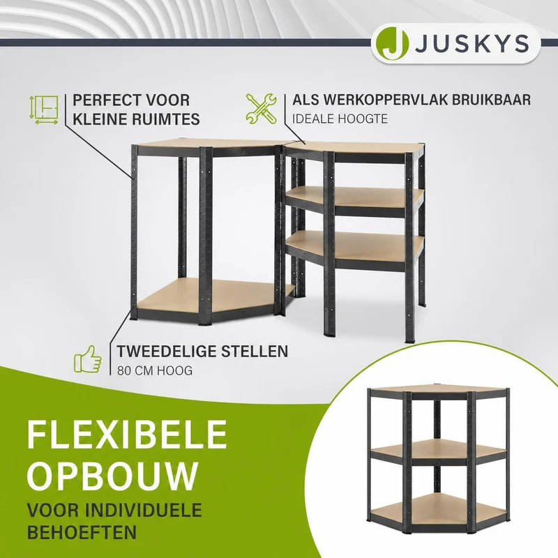 Eckregal Corner Basic 180 x 70 x 40 cm