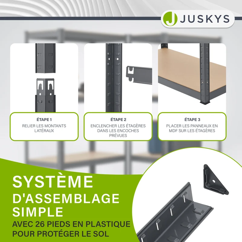 3er Regalsystem 1 Corner & 2 Basic