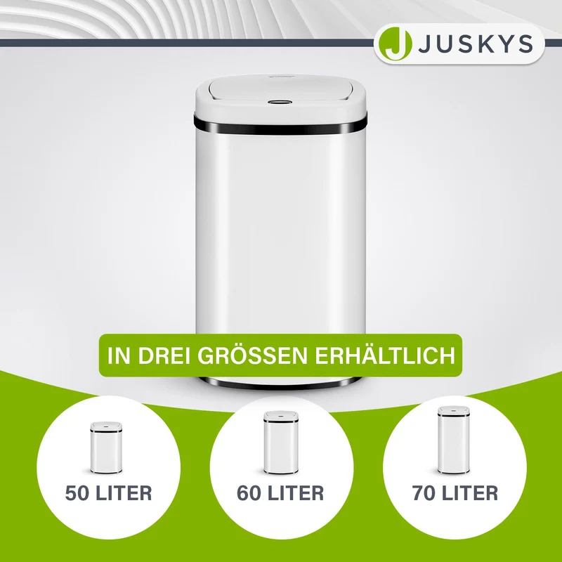 Rechteckiger Mülleimer mit Sensor