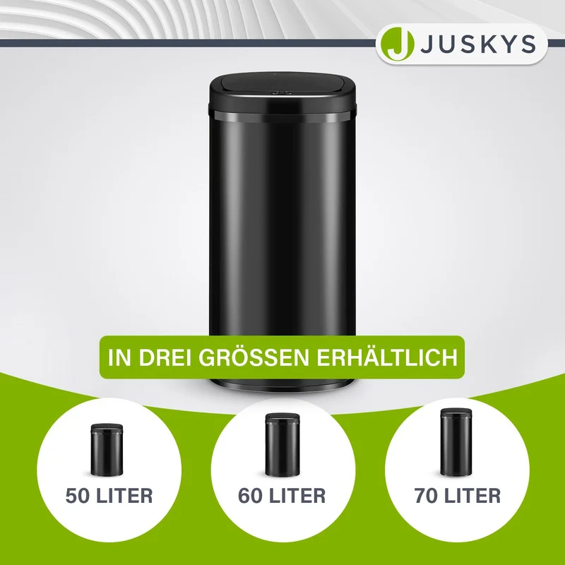 Rechteckiger Mülleimer mit Sensor