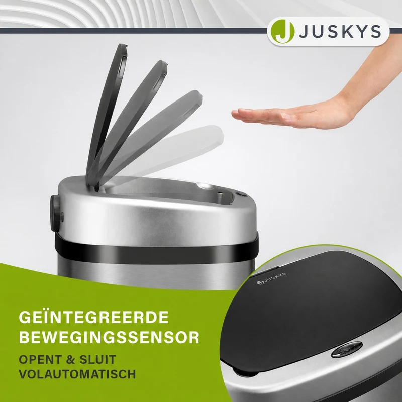 Rechteckiger Mülleimer mit Sensor