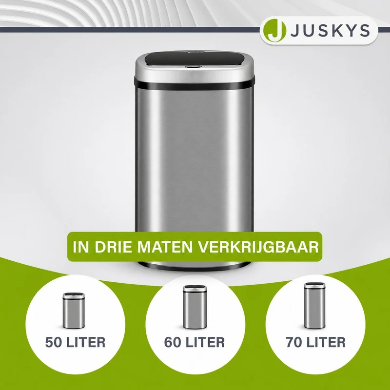 Rechteckiger Mülleimer mit Sensor