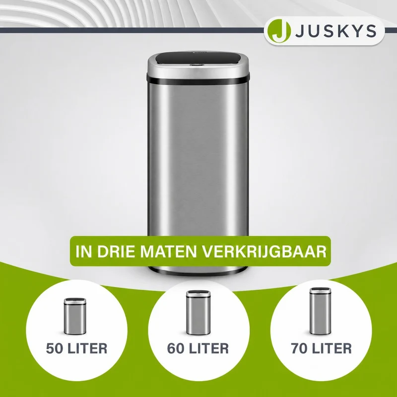 Rechteckiger Mülleimer mit Sensor