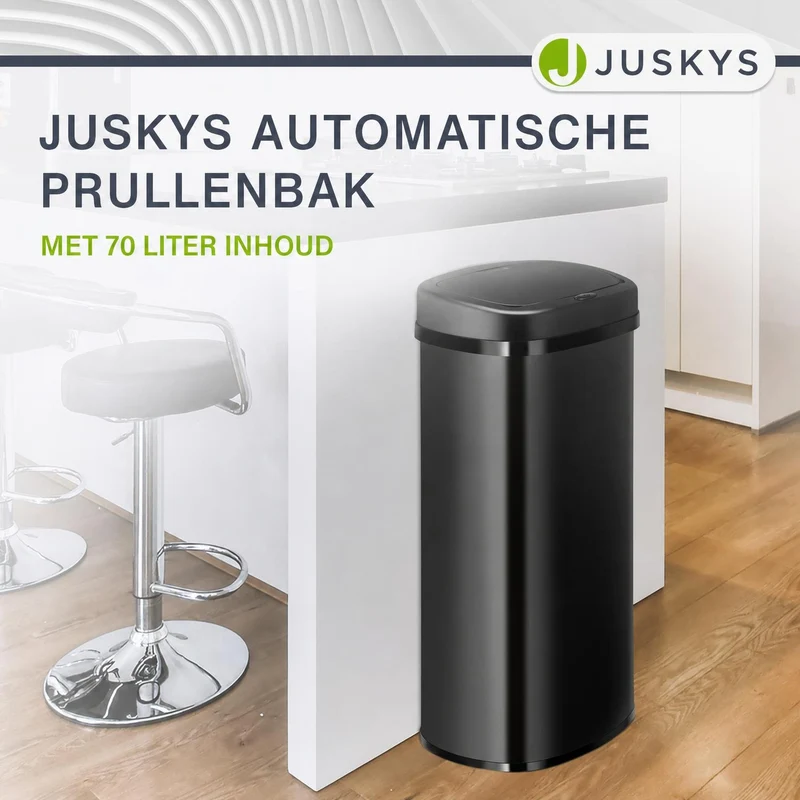 Rechteckiger Mülleimer mit Sensor