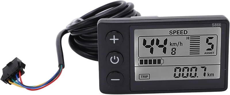 S866 Fahrradcomputer, LCD-Messgerät für Elektrische Fahrräder, 24 V 36 V 48 V Elektroroller-Bedienfe
