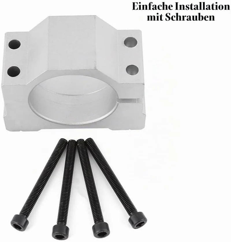 65 mm CNC Spindelmotorhalterung, Aluminiumlegierung CNC-Motorhalterung Spindelmotorhalterung mit Sch