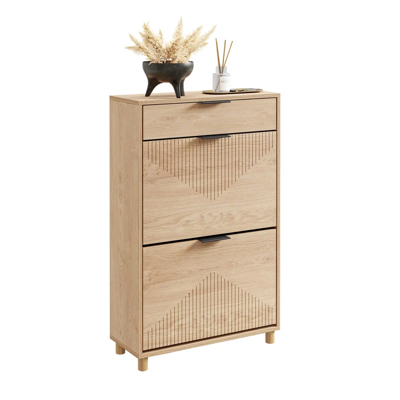 SoBuy schuhschrank schmal - schuhschrank Holz 24cm breit, grosse Kapazität für Schuhe bis Grösse 47,