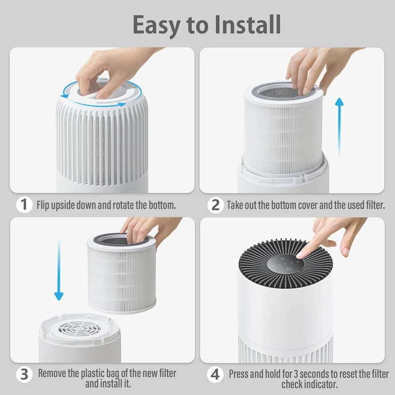 H7127 Ersatzfilter für GoveeLife H7127 Mini Luftreiniger – 3-in-1 H13 HEPA Filter mit Vorfilter & Ak