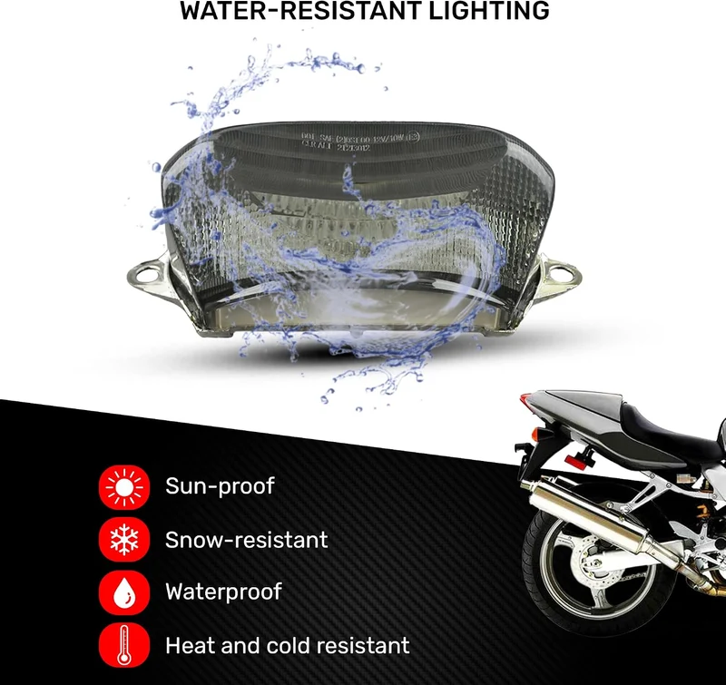 aVDB-moto LED Bremslicht kompatibel mit HONDA VTR 1000 F FIRESTORM SC36 1997-2006 + integriertem bli