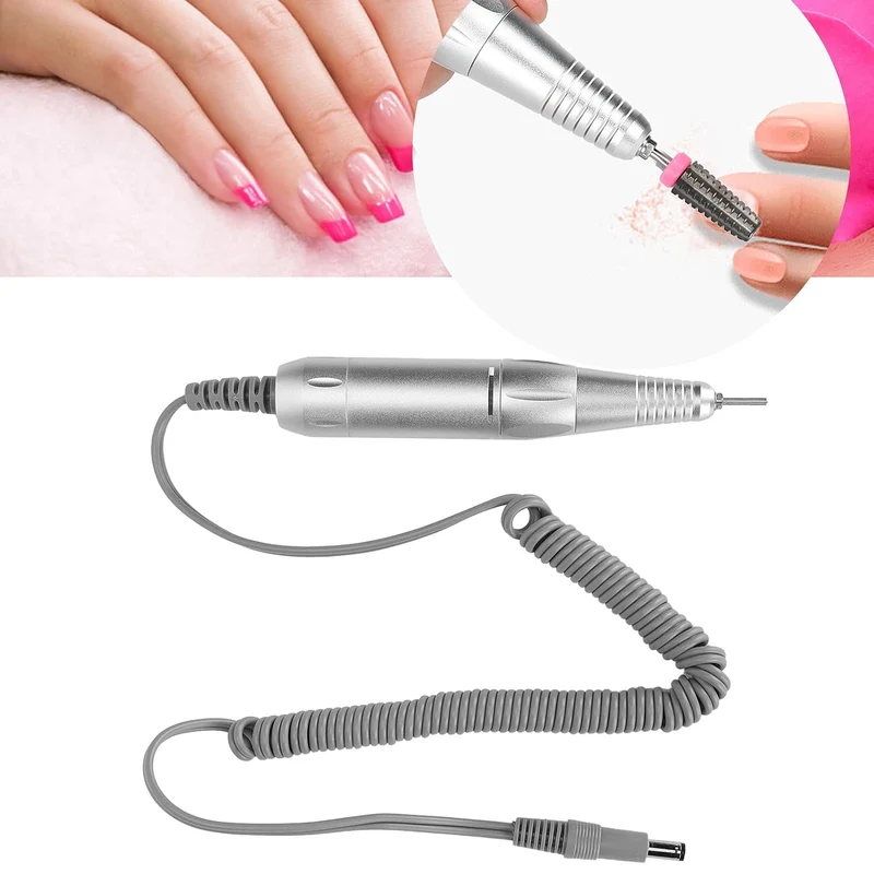 Elektrische Nagelfräser, 12V Nagelfeilen für Gelnägel Nagel Fräsmaschine 35000 U/Min Nagelpoliermasc
