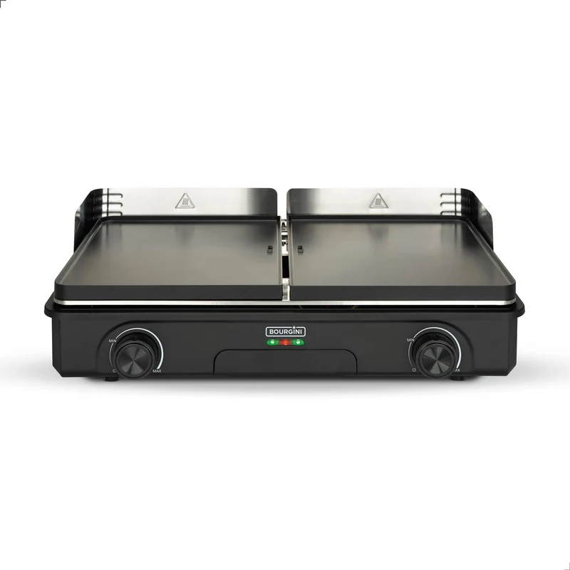 Bourgini Plancha Pure für 8 Personen – Keramikbeschichtung (PFAS-frei) – Elektrisch – Gesundes Grill