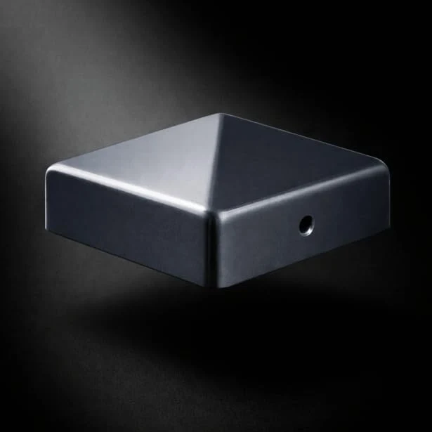 FeNau 10er Set Pfostenkappe 12x12 cm Anthrazit RAL 7016 - Carport Balken inkl. 20 Schrauben Anthrazi