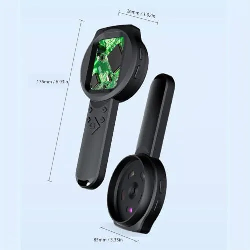 CCYLEZ 1000x Lupe mit Licht, 1000x Digital Lupe Handheld Digital Lupe, 2,8 -Zoll -HD -IPS -Bildschir