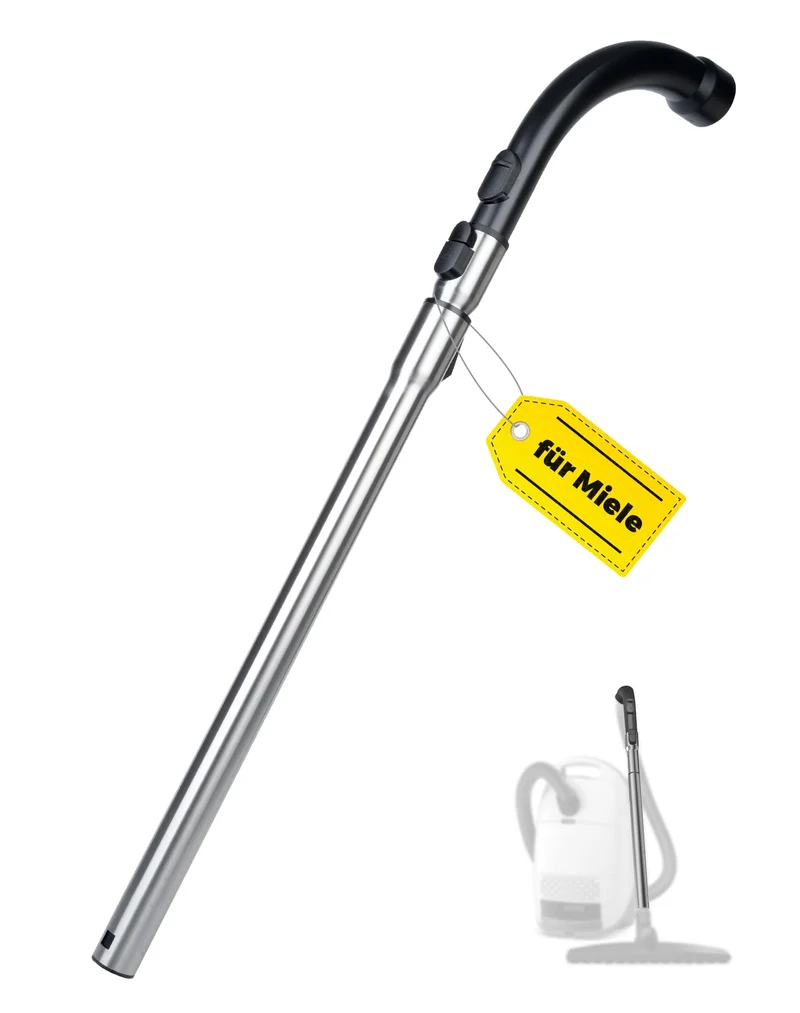 Teleskoprohr mit Einrastfunktion & Handgriff für Miele S8340 Ersatzteile kompatibel mit Miele Staubs