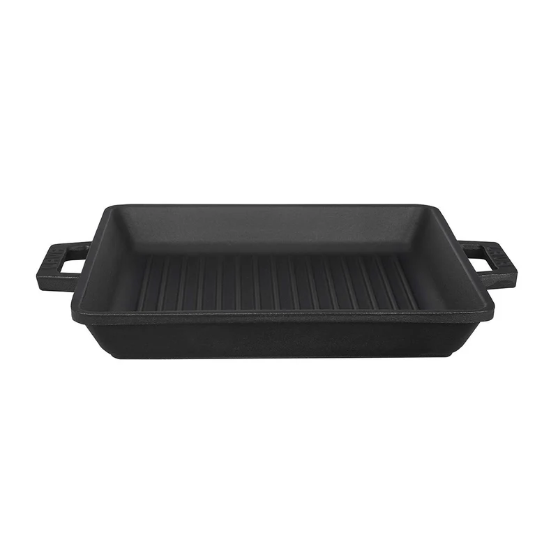 TAFELGRILLPAN M/2 GREPEN 260X260 MM LVECOGT2626T2 MATT BLACK