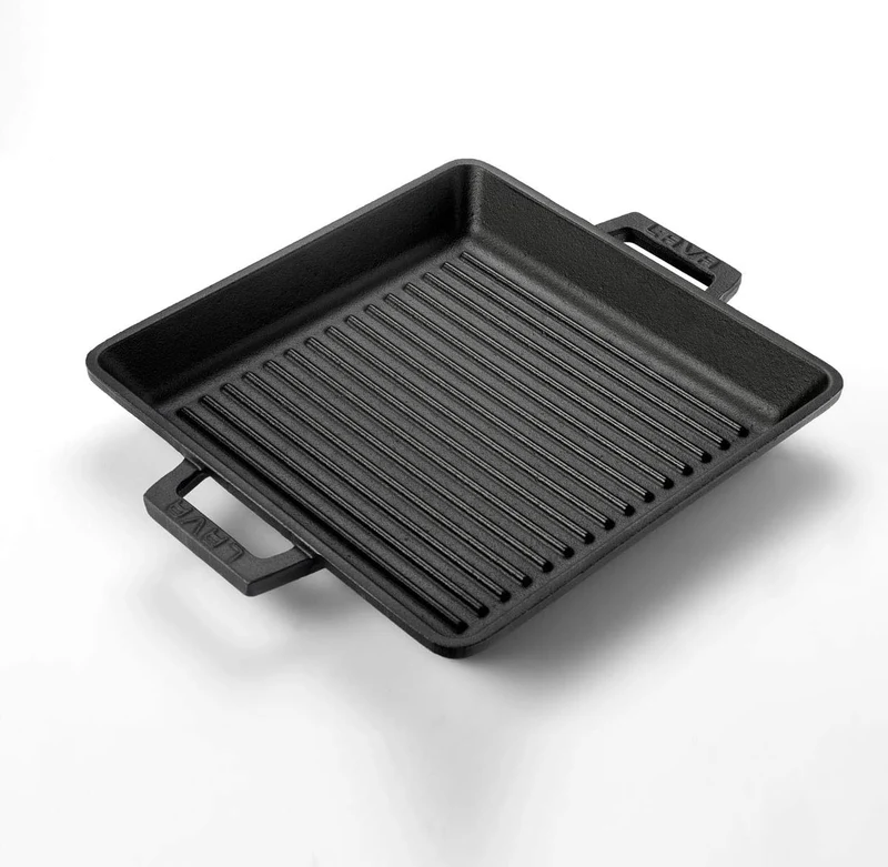 TAFELGRILLPAN M/2 GREPEN 260X260 MM LVECOGT2626T2 MATT BLACK