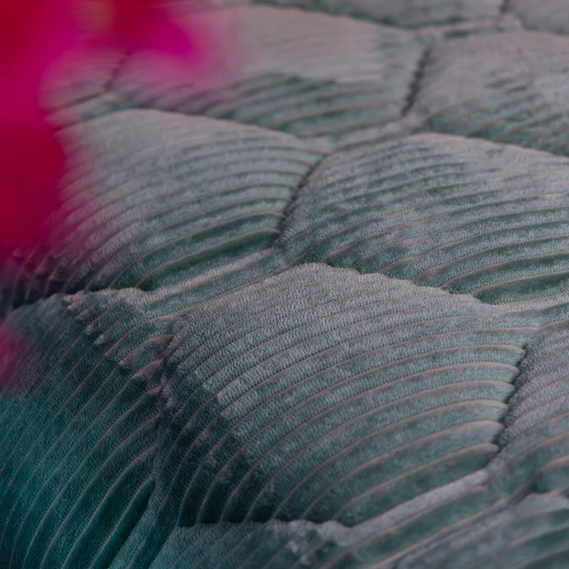 Wasbaar All Season Dekbed | Teddy Rib | Sagebrush Green