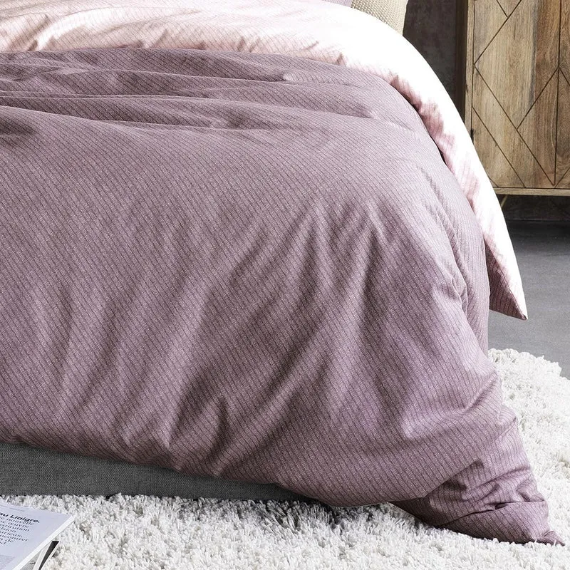 Bettwäsche Feinbiber Koala Rosa mit Stadtmotiv 135 x 200 cm