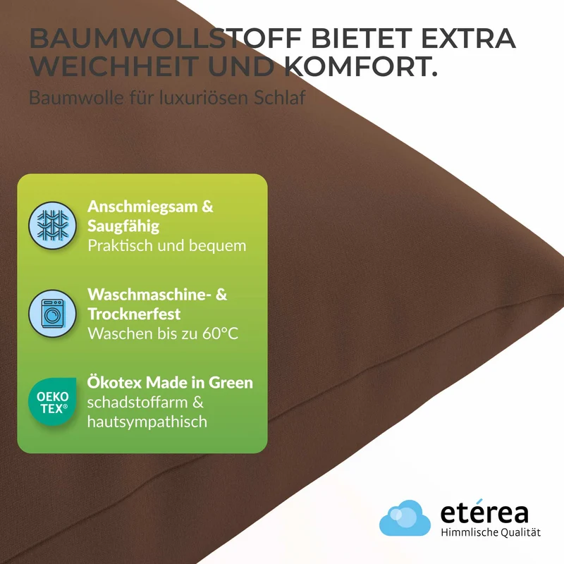 etérea Premium Jersey Kissenbezug – weich, langlebig & bügelfrei