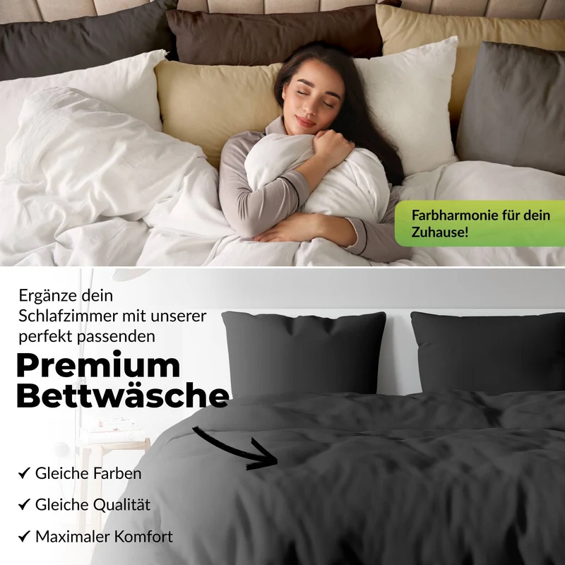 etérea Premium Jersey Kissenbezug – weich, langlebig & bügelfrei