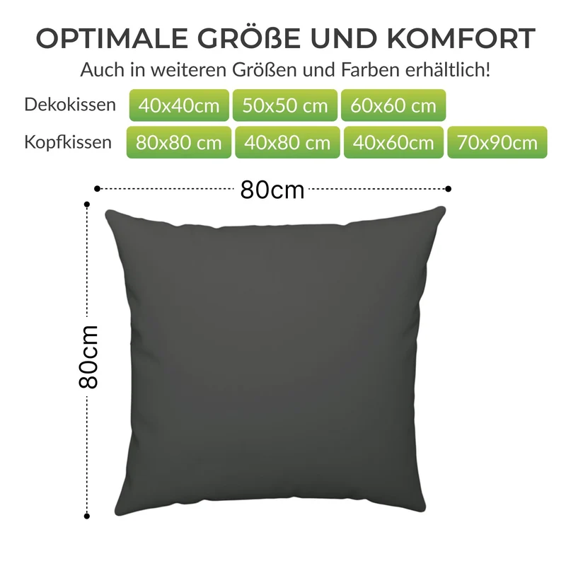 etérea Premium Jersey Kissenbezug – weich, langlebig & bügelfrei