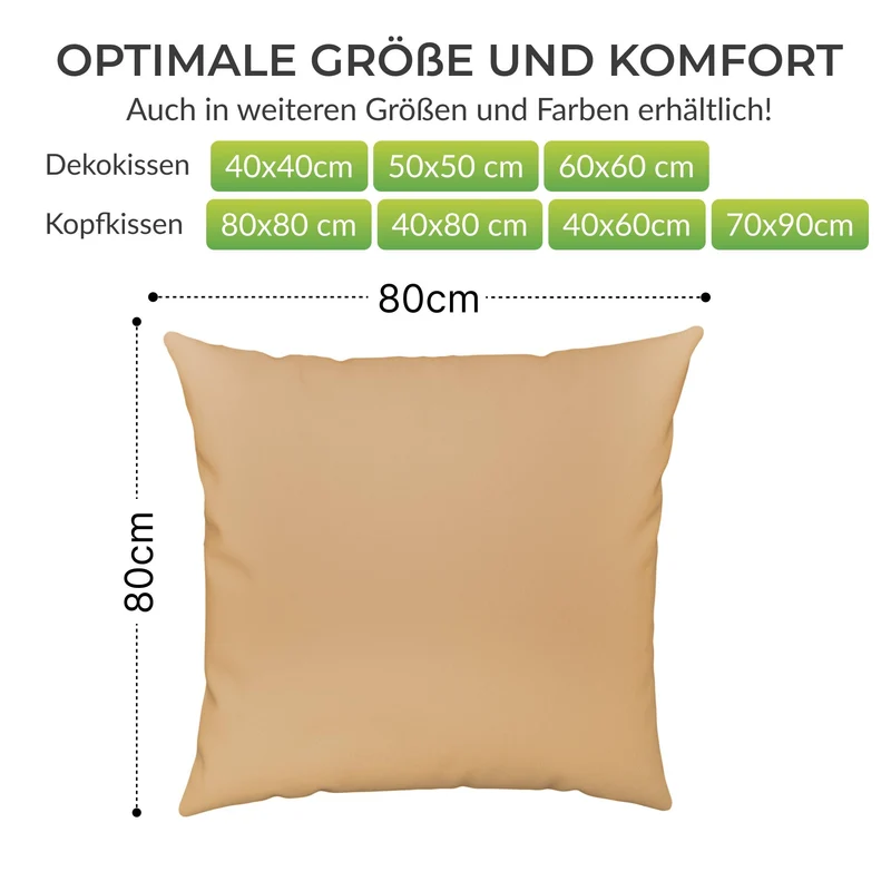 etérea Premium Jersey Kissenbezug – weich, langlebig & bügelfrei