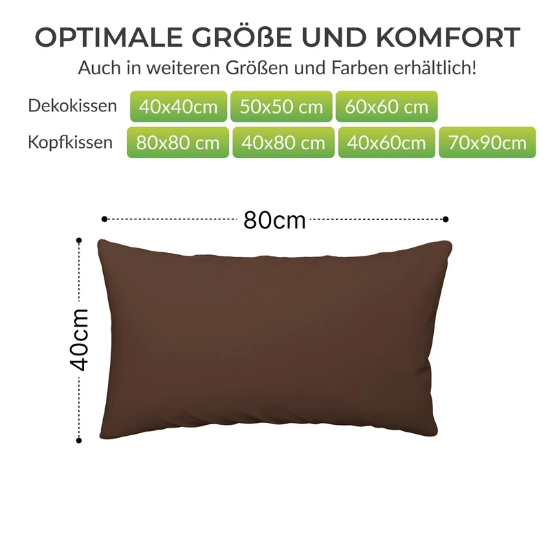 etérea Premium Jersey Kissenbezug – weich, langlebig & bügelfrei