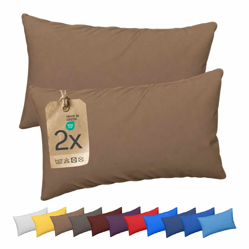 etérea Comfort Jersey Kissenbezug Doppelpack
