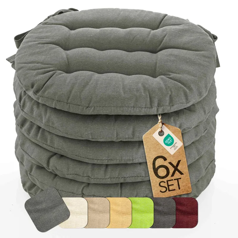 etérea Sitzkissen Stuhlkissen Basic Rund 38x38cm - Innen und Aussenbereich