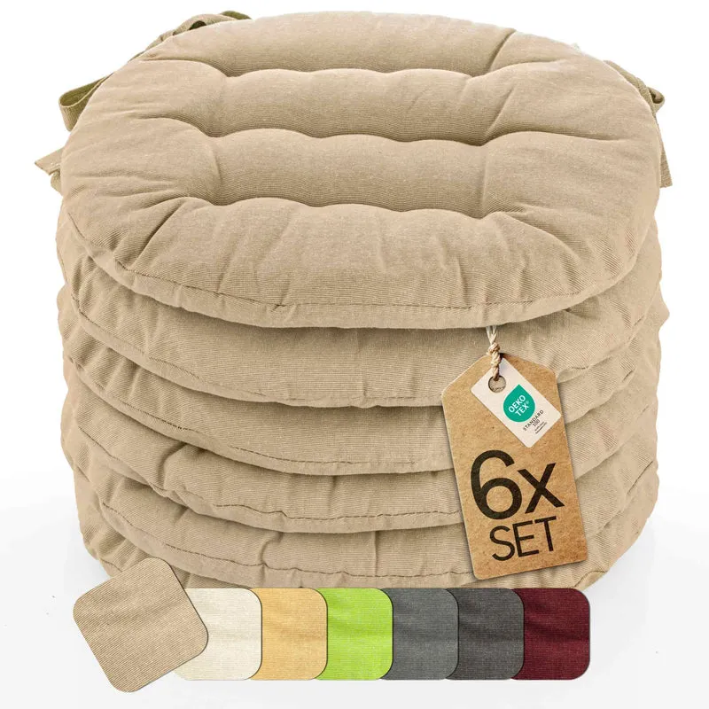 etérea Sitzkissen Stuhlkissen Basic Rund 38x38cm - Innen und Aussenbereich