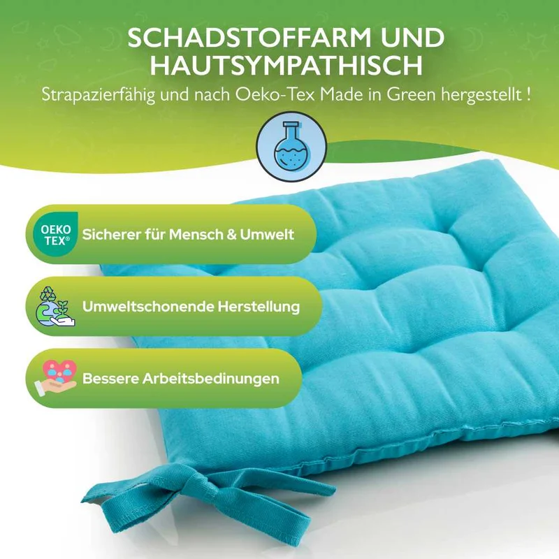 etérea Sitzkissen Stuhlkissen Basic Rund 38x38cm - Innen und Aussenbereich