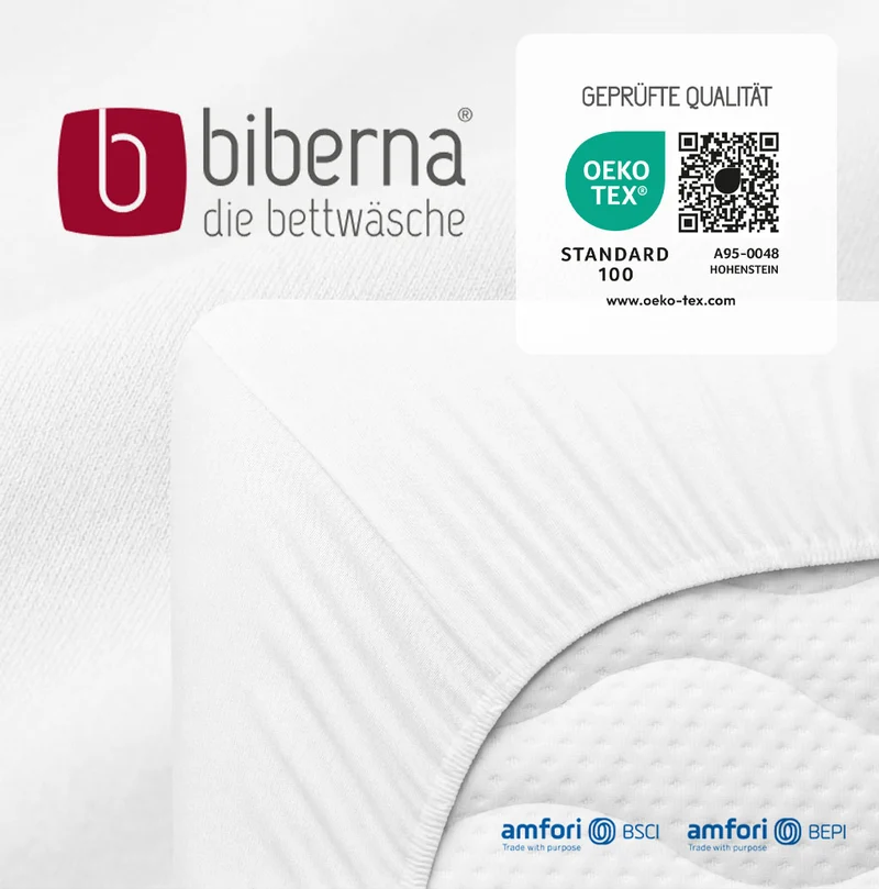 biberna Jersey-Elastic Spannbetttuch (0077866)