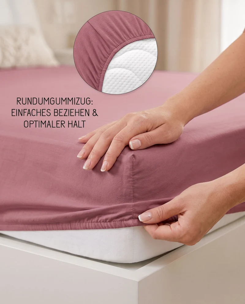 biberna Jersey-Elastic Spannbetttuch (0077866)