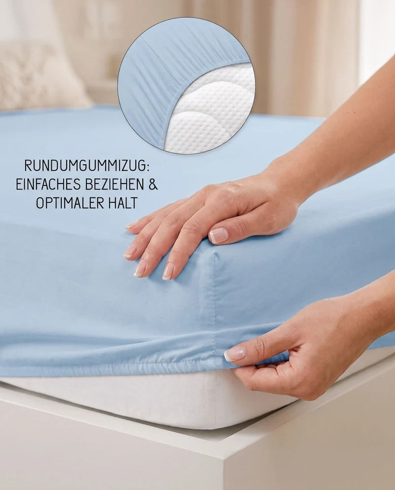 biberna Jersey-Elastic Spannbetttuch (0077866)
