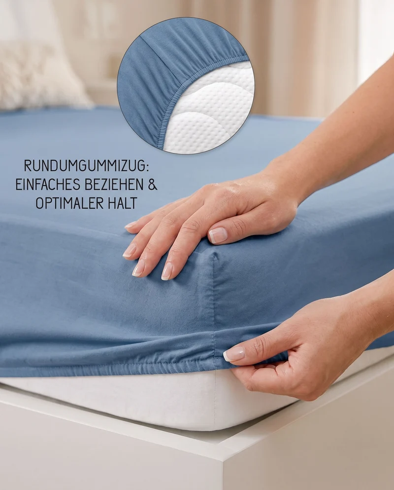 biberna Jersey-Elastic Spannbetttuch (0077866)