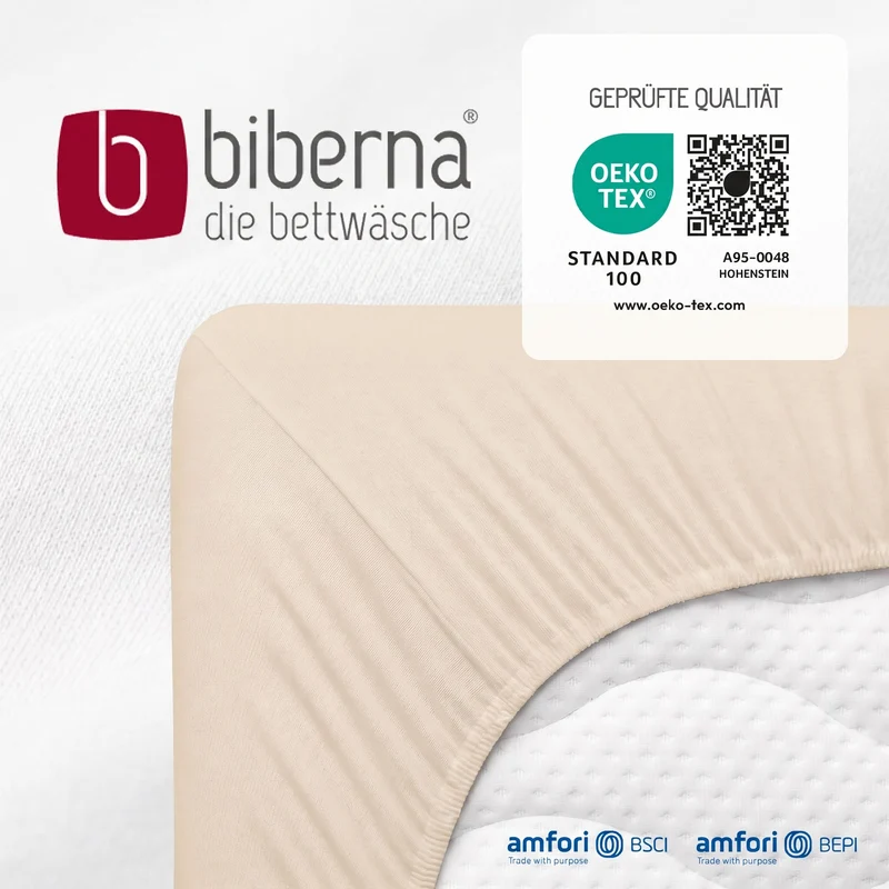 biberna Jersey-Elastic Spannbetttuch (0077866)