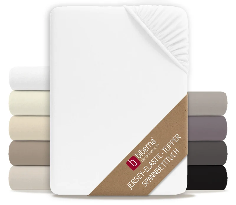 biberna Jersey-Elastic-Topper Spannbetttuch (0077641)
