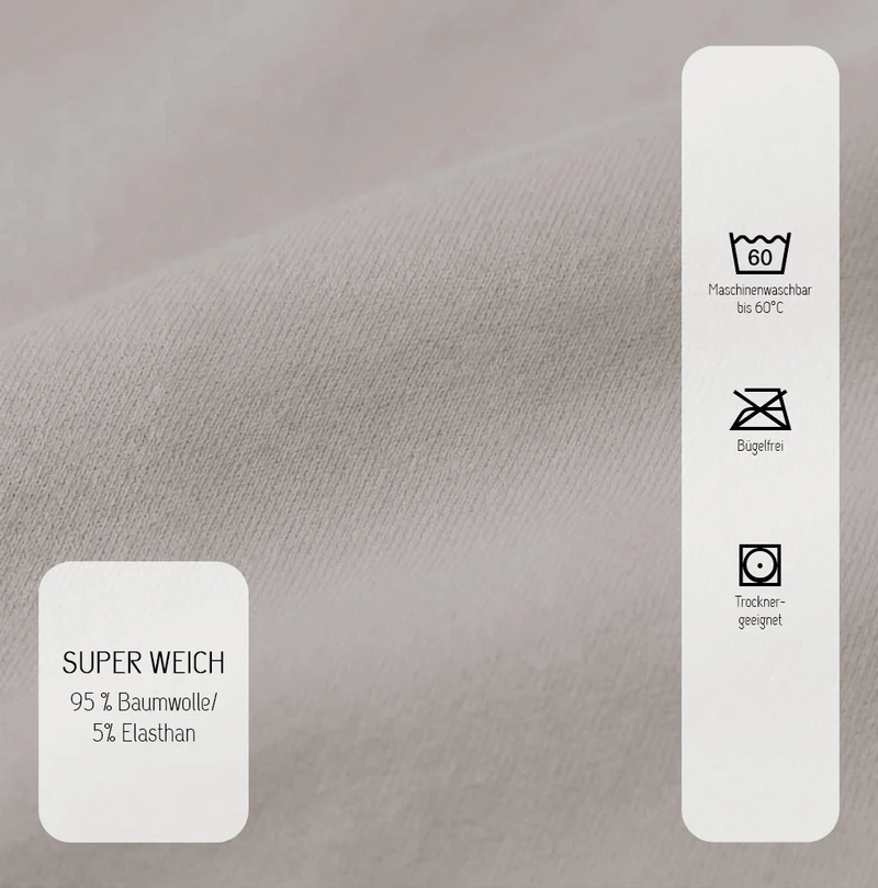 biberna Jersey-Elastic-Topper Spannbetttuch (0077641)