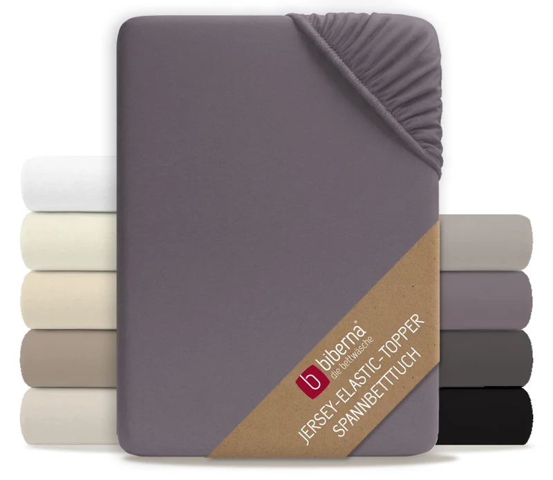 biberna Jersey-Elastic-Topper Spannbetttuch (0077641)