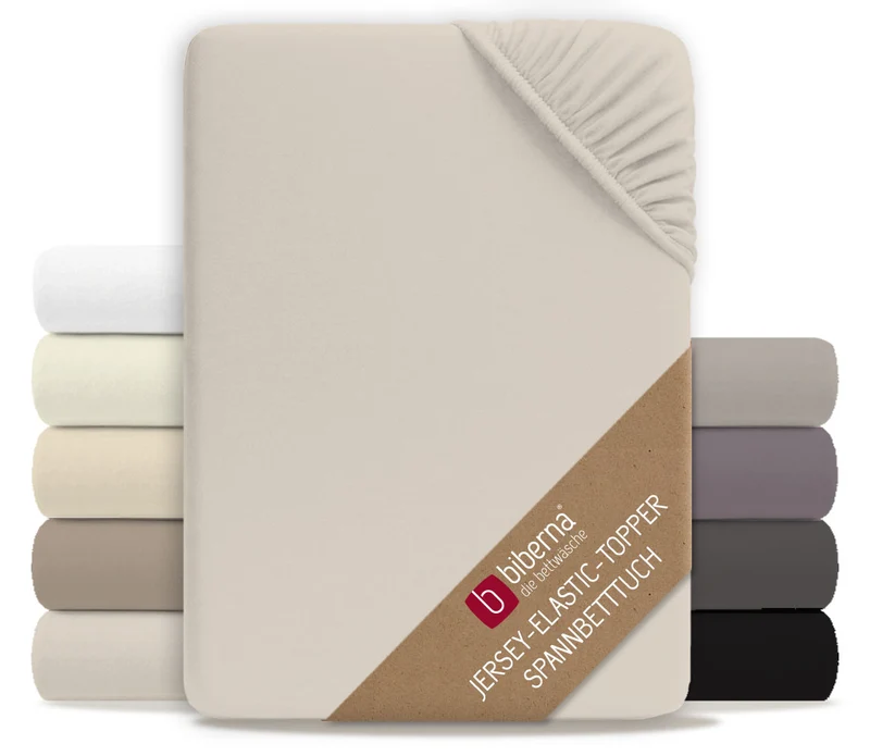 biberna Jersey-Elastic-Topper Spannbetttuch (0077641)